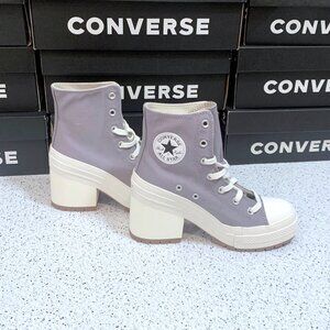 CONVERSE Chuck 70 De Luxe Heel Platform High Top Boot Women's 8 mens 6 men Mauve